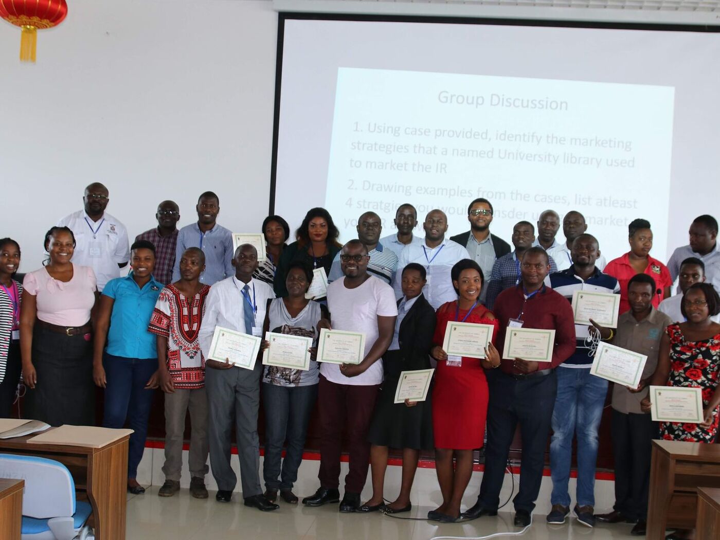 Participants at a DataLab open access training